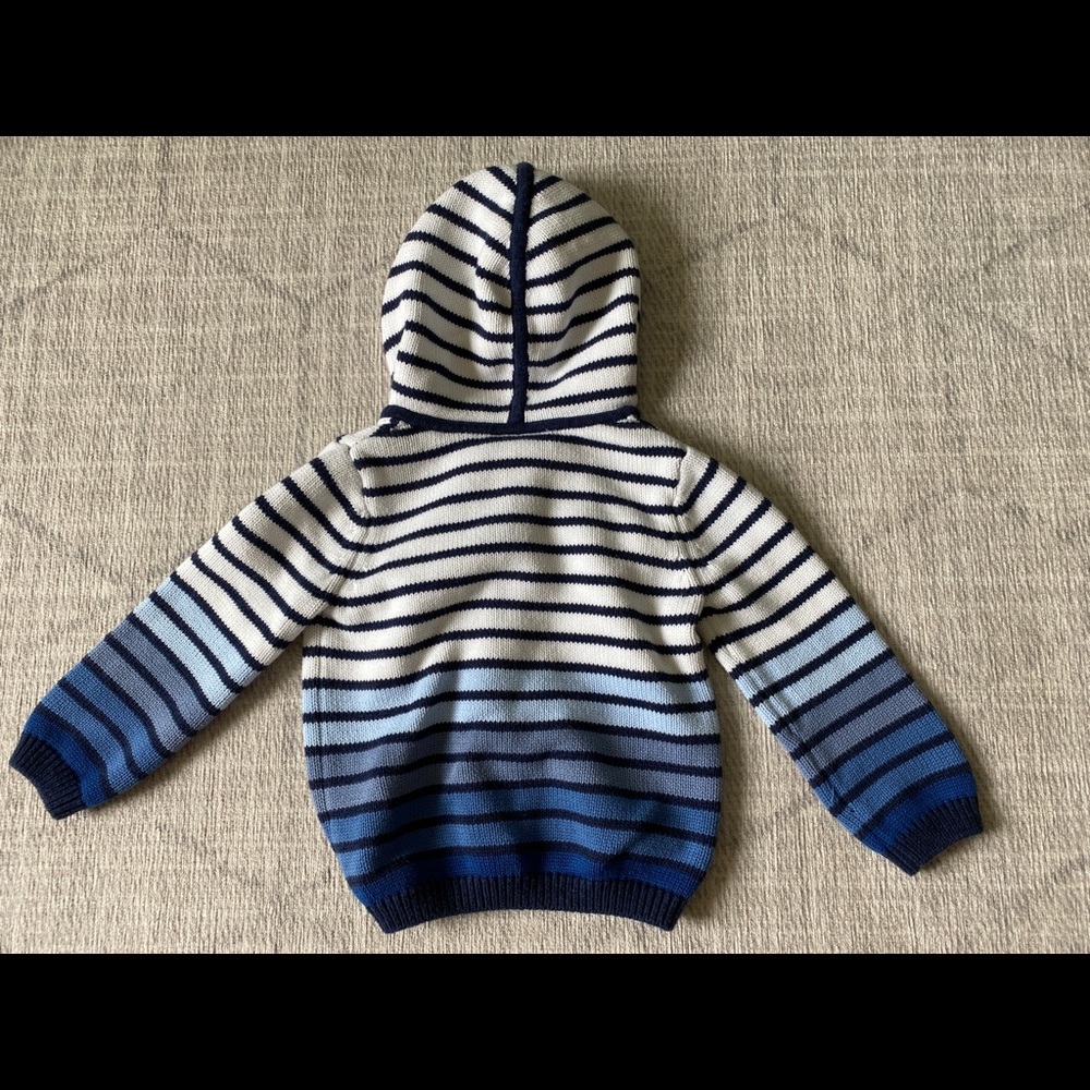 The Little White Company zip up cardigan - Picture 2 of 3